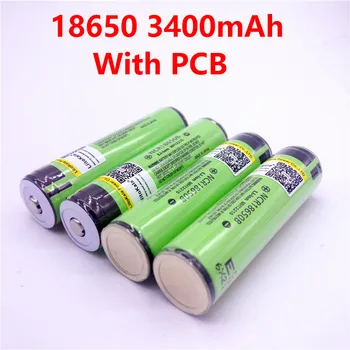 LiitoKala 18650 acumulator 3400mAh 3.7 V Li-ion Rechargebale baterie PCB Protejate NCR18650B 18650 3400