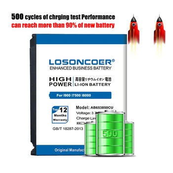 LOSONCOER 2700mAh AB653850CU Baterie Pentru Samsung I900 I7500 I809 SCH-i220 I225 SGH-i627 T939 SPH-D720 A850 M900 GT-I9020 I8000