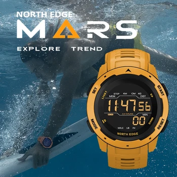 MARGINEA de NORD SmartWatch Bărbați Digital Bărbați Ceasuri Sport 2020 Timp Dual Pedometru rezistent la apa 50M Militare Ceas cu Alarmă ceas Inteligent