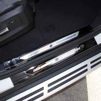 Mașini de Oțel Inoxidabil Pragului de Ușă Scuff Placa Tapiterie Interior Pedala de Protecție Decor Masina de Styling, Accesorii Pentru BMW X5 G05 2019