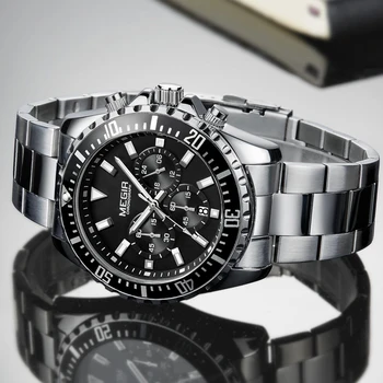 MEGIR Ceas de Lux de Afaceri Cuarț Mens Ceasuri Sport Ceas Militar Barbati din Oțel Complet Cronograf rezistent la apa relogio masculino