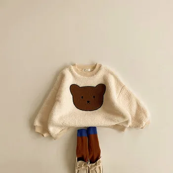 MILANCEL 2020 Iarna pentru Copii Hanorace Drăguț Costum de Urs Băieți Bluze de Lână Pulover Fete