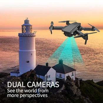 Mini RC Drona 4K HD Dual aparat de Fotografiat Profesional de Buzunar la Îndemână Elicopter de Control de la Distanță Elicopter RC Quadcopter Dron Jucării pentru Copii
