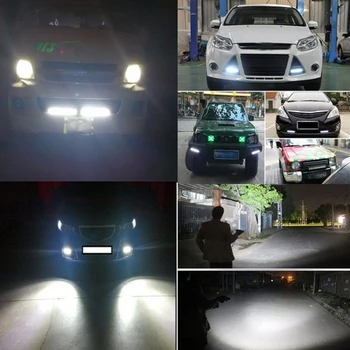 Niscarda 6 inch 12V 48W 16 LED Light Bar Lampă de Lucru Flood Beam Bulb de Conducere Auto Lămpi de Ceață Pentru Jeep, Camion, Tractor cu Barca Trailer
