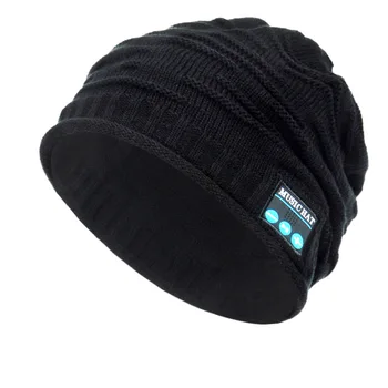Nou de Muzică Bluetooth Knit Beanie Hat Inteligent fără Fir Cald Capac setul cu Cască Difuzor cu Microfon