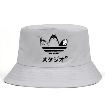Noul Hot Hayao Miyazaki Anime Totoro imprimare Bucket hat Pentru Barbati Femei de vară în aer liber la Soare Panama pălărie Pescar Bob hip hop