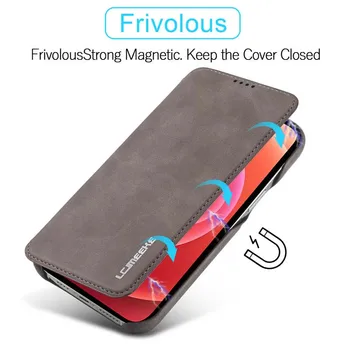 Original Flip Portofel din Piele Afaceri Retro de Design de Carte Magnetice Caz Pentru iphone 12pro 12promax 12mini 12 Protecția Caz KS0892