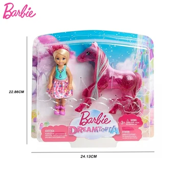 Original Papusa Barbie Dreamtopia Unicorn Chelsea Păpuși pentru Copii Fete Ponei Casa Jucarii Accesorii Copii Jucarii pentru Copii Juguetes