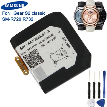 Original Samsung Acumulator EB-BR720ABE Pentru Samsung Gear S2 clasic SM-R720 R720 R732 250mAh
