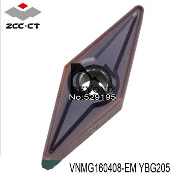 Original ZCC VNMG160408-I YBG205 de Frezat Introduce VNMG 160408 Insertii Carbură de Strung Cutter ZCCCT Unelte CNC de Cotitură Instrument