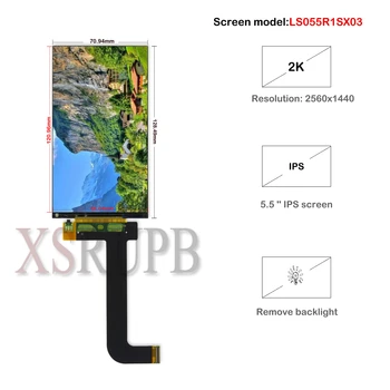 Pentru COPIL-1260 Imprimantă 3D LCD ecran display de 5.5 inch 2K 1440*2560 Panoul LCD ( eliminat de fundal ) LS055R1SX03