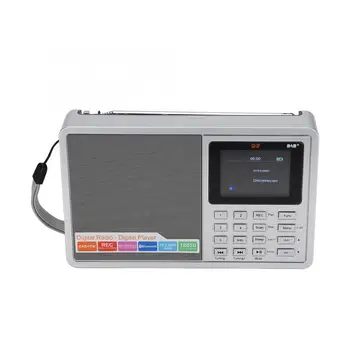 Pentru D2 Portabil Radio DAB Digital Radio FM, Ecran Color Difuzor Bluetooth Card TF, AUX MP3 Player Înregistrare stereo setul cu cască radio