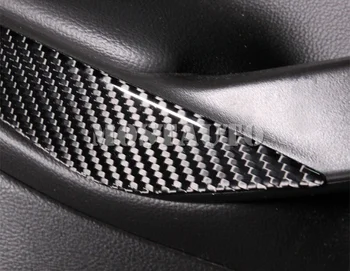 Pentru Ford Escape Kuga Fibra de Carbon Mașină Ușa din Spate Apuca Mâner Capac capitonat 2016-2018 2 buc Accesorii Auto Interioare Auto Decor