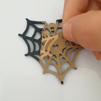 Personalizat, Acrilic, Pânză de Păianjen Forma de Inima Camerei Agățat Decoratiuni Petrecere de Halloween Meserii DIY