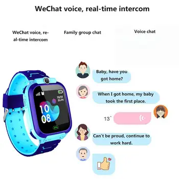Q12 Copii Ceas Inteligent SOS de Telefon Ceas Smartwatch Pentru Copii Dial Call Voice Chat-ul rezistent la apa IP67 Copii Cadou 9 Limbi