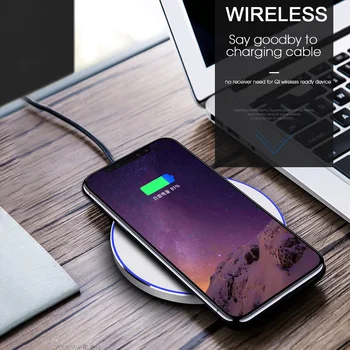 Qi Wireless Charger Pentru iPhone 11 XR Pro XS XR Airpods Pro 10W 15W USB C Fast Charging Pad Pentru Galaxy Samsung S20 S10 Nota 10 9