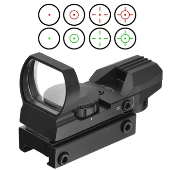 Red Dot Sight Holografic de Vânătoare Riflescope Reflex 4 Reticul Tactic Optica se Potrivește 20mm/20mm Weaver/Picatinny Feroviar Pentru Pistol cu Aer