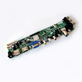 Se potrivesc B156XW02 V. 0/V 1/v. 2 40 pin LVDS upgrade AV VGA USB DVB 1366*768 ecran 3663 TV LCD digital controler de bord Kit DIY
