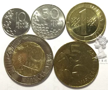 Set 5 Buc Finlanda Ultima Monedă 10-50 Finney-1-5-10 Marca Originali Monede Reale De Colectare Monede Unc