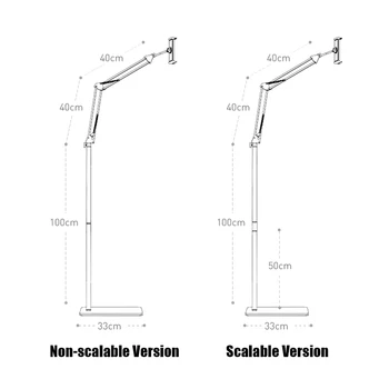 SMOYNG 180cm Pliabil Brațul Comprimat Telefon de Podea Stand Titular pentru 5-12.9 Inch tablet Telefon Șezlong Pat de montare pentru iPhone IPad pro12.9