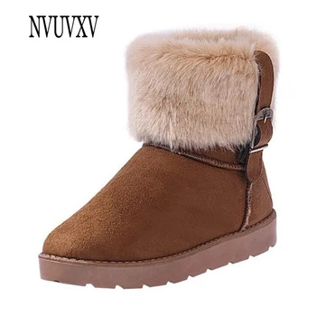 Stil britanic zăpadă cizme glezna cizme cald doamnelor pantofi Hasp Iarna cizme cu platforma pantofi pentru femei botas mujer cizme Scurte sh014