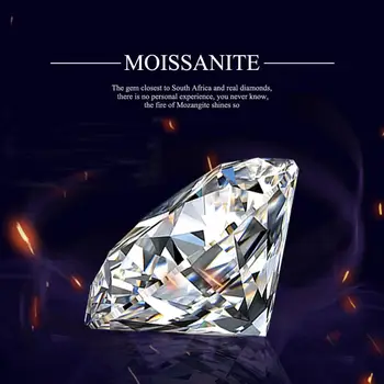Szjinao Real Pierde Moissanite Diamant 8.5 mm Culoare D 2.5 ct Rundă VVS1 Tăiat Excelent Pentru Bijuterii Inel cu Diamante Cu Certificat de GRA