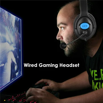 VKTECH cu Fir Gaming Cască Căști Căști cu Flexibil Rotativ Microfon pentru PS4 Xbox One PC Gamer Dropship