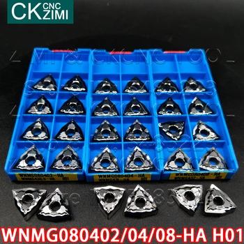 WNMG080402-HA H01 WNMG080404-HA H01 WNMG080408-HA H01 de Cotitură insertii carbură de Tăiere lama masini-unelte CNC WNMG pentru aluminiu