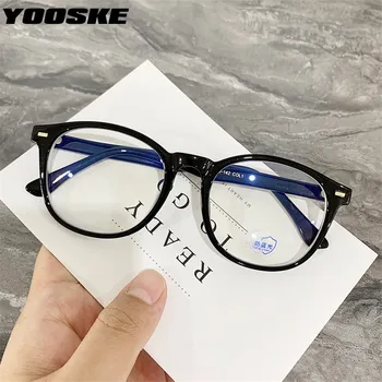 YOOSKE Moda TR90 Glassses Cadru Femei Bărbați Anti Blue Light Transparente Lentile Optice, Ochelari de Calculator de Epocă Ochelari de vedere