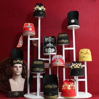 16 Modele Antice, oamenii de știință Chinezi Pălărie de Păr de sex Masculin Tiara pentru TV Juca Imperial Doctress Ming Tang Dynasty Prințul de Păr Diadema