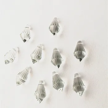 200pcs/lot 11*22mm Clar mini mic sloi de gheață cristal Picătură pandantiv pentru candelabru de cristal,accesorii pentru perdele piese de decor