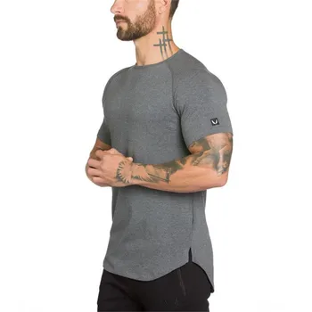 2019 Vară Sport Running Short Sleeve Training T Camasa Brand Barbati Tricouri Topuri de Înaltă Calitate, O-neck T-Shirt Fit GYM Îmbrăcăminte