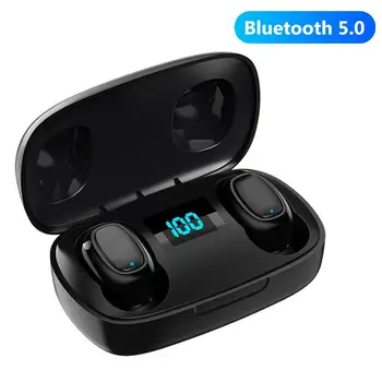 2020 Nou Bluetooth V5.0 Căști LED-uri Control Tactil Tws Căști fără Fir 9D Muzica Stereo IPX7 rezistent la apă Căști Cască T10