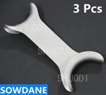 3 Buc Implant Dentar Deschidere Dubla Capete pentru Buze și Obraji Retractor Ortodontic Deschizator de Gura Instrument Autoclavabile din oțel Inoxidabil