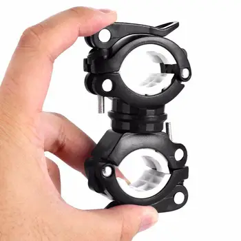 360°Rotație Reglabil Bicicleta Lampă Față Suport Suport Lanterna Lumina Montare Clemă Clip