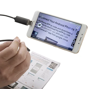5.5 mm Lentile Mini Cam Endoscop Android Camera USB Endoscop Flexibil, Semi-rigide 1m 2m IP67 Șarpe Inspecție Țeavă Camera pentru PC