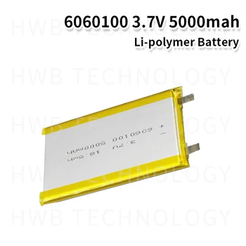 6060100 3.7 V 5000mAh Li-polymer Baterii Reîncărcabile Litiu-Polimer Baterie Pentru Produse Digitale