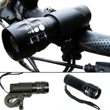 Bicicleta Lumina Ultra-Luminos cu Zoom 240 Lumeni Q5 200M USB Reîncărcabilă Lumini pentru Biciclete Ciclism Fața Lanterna LED-uri Lanterne Lampa