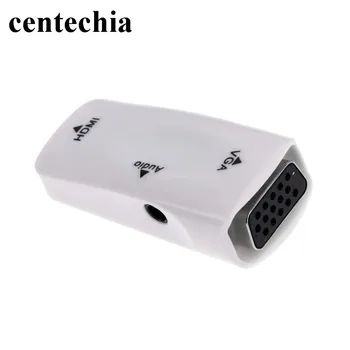 Centechia Noi HDMI Male la VGA de sex Feminin 1080p Video Converter Adaptor Cu Cablu Audio de 3,5 mm Fierbinte de Vânzare