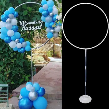 Cercul Rotund Baloane Stau Balon Hoop Titular De Bază Nunta Fundal Balon Pentru Copii Cadru Petrecere De Aniversare Pentru Copii Decor