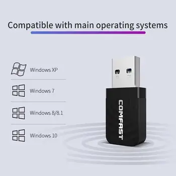 COMFAST CF-812AC Mini USB 3.0, placa de Retea Wireless 1300Mbps Ethernet Dongle WiFi Adaptor Receptor 5.8/2.4 GHz Dual Band