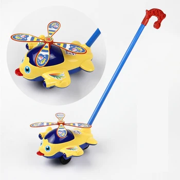 Copilul De Mână Push Pull Copilul De Jucării Pentru Copii Din Plastic Singur Cărucior Copii Motorii Abilitățile Coordonarea Mana-Ochi Educație De Mers Pe Jos De Cadou