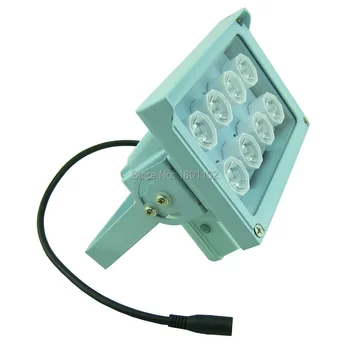 De Brand Nou viziune de Noapte 8 Matrice de LED-uri Albe Iluminare Lampa de 20-40m de iluminare 12V 8W Pentru Securitate CCTV aparat de Fotografiat