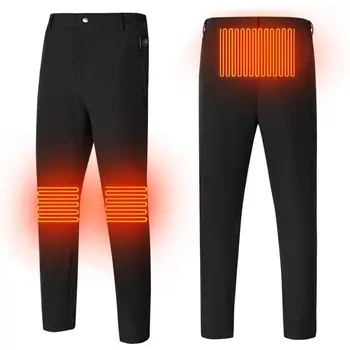 De Încălzire izolate Pantaloni Lavabil USB Electrice Incalzite Thermal Pantaloni pentru Bărbați de Iarnă în aer liber