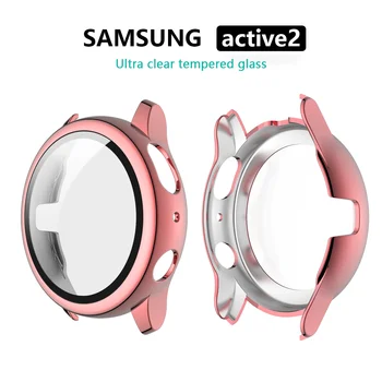 Ecran Protector de Caz pentru Samsung Galaxy Watch Active 2 Ultra Moale Complet Capacul Barei de protecție Cadru Smartwatch AntiBubble HD Film transparent