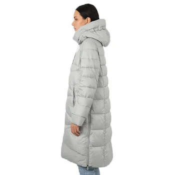 Femei lung jos jacheta parka uza cu capota matlasate strat de sex feminin, plus dimensiunea bumbac de calitate haine groase uza 11153