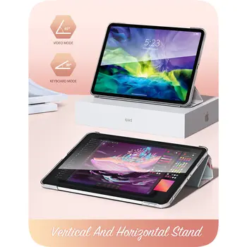 I-BLASON Pentru iPad Pro de Caz 11 (2020) Cosmo Lite Slim Trifold Stand Inteligent Clare Greu Spate Capac de Protecție cu Auto Sleep/Wake