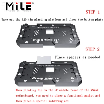 MiJing Z20 10 în 1 Stratul de Mijloc Reballing Platforma Pentru iPhone X/XS/XSMax/11/11 Pro/11 Pro Max/12mini/12/12 Pro/12 Pro Max Reparații