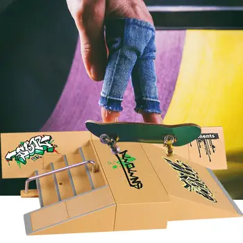 Mini Skateboard Jucărie Skate Park Kit Pentru Grif Rampele De Skateboard Grif Parc De Formare Bord