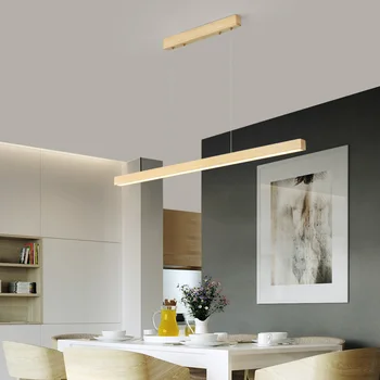 Nordic a CONDUS Lemn Pandantiv Lumini Home Design Sala de Mese Birou de Hotel Cafe Bucătărie Agățat Lumini Interior Dormitor Corpuri de iluminat